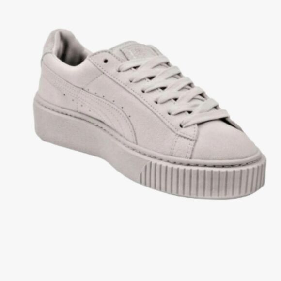 Puma‎ Basket Platform Reset Women's Size 7.5 Gray Suede Sneakers - Picture 10 of 10